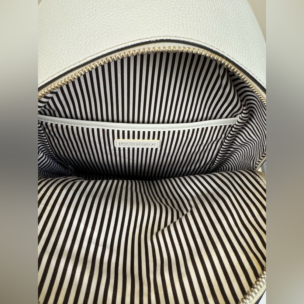 Henri Bendel Influencer Mini Convertible Backpack in White - Picture 11 of 14